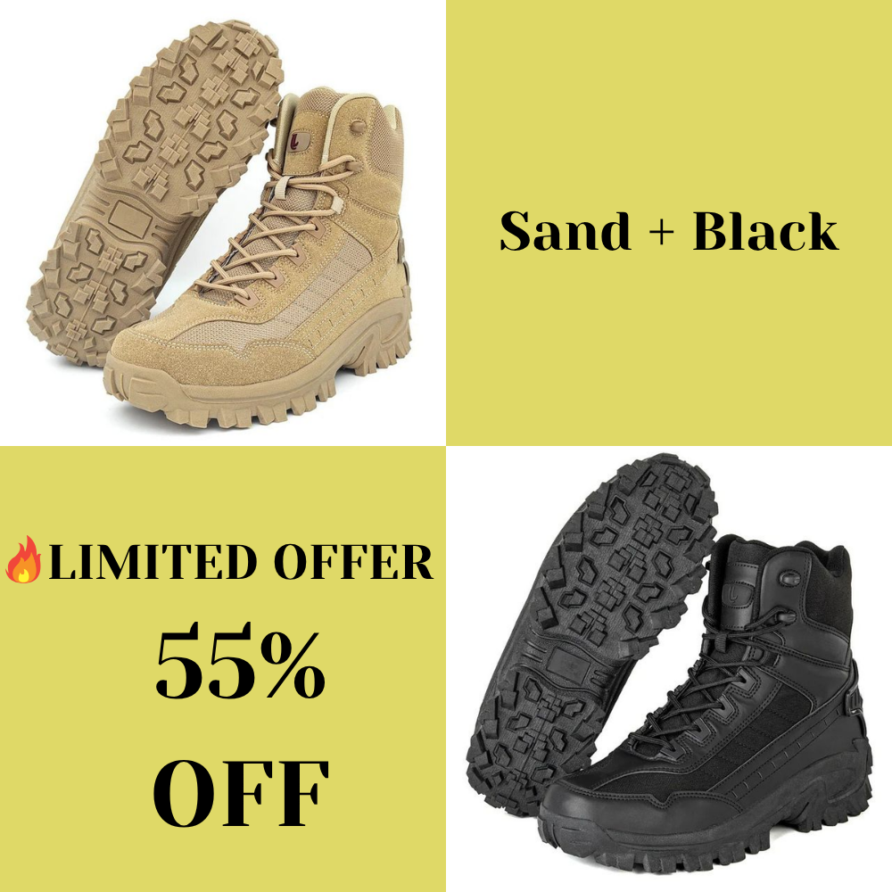 Mens Orthopedic Support Anti-Puncture Work Boots Waterproof Anti-Sprain Hiking Boots