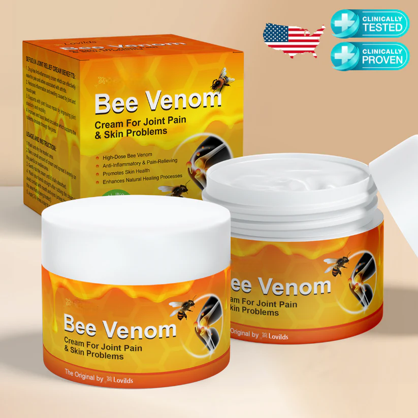 Bee Venom Pain Suppression Joint Healing Cream (👩🏼‍⚕️AOA Recommended)