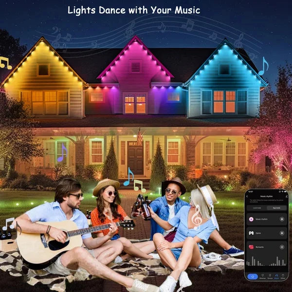 🎅 Early Christmas 50%OFF - Smart Rainbow LED Permanent Outdoor Light - Smartlight 🎁