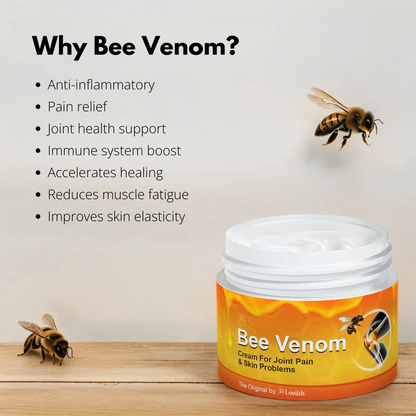 Bee Venom Pain Suppression Joint Healing Cream (👩🏼‍⚕️AOA Recommended)