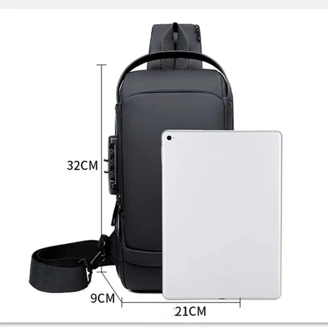 🎒 🎒New Carbon Fiber Streamline Anti-Theft Sling Bag👝