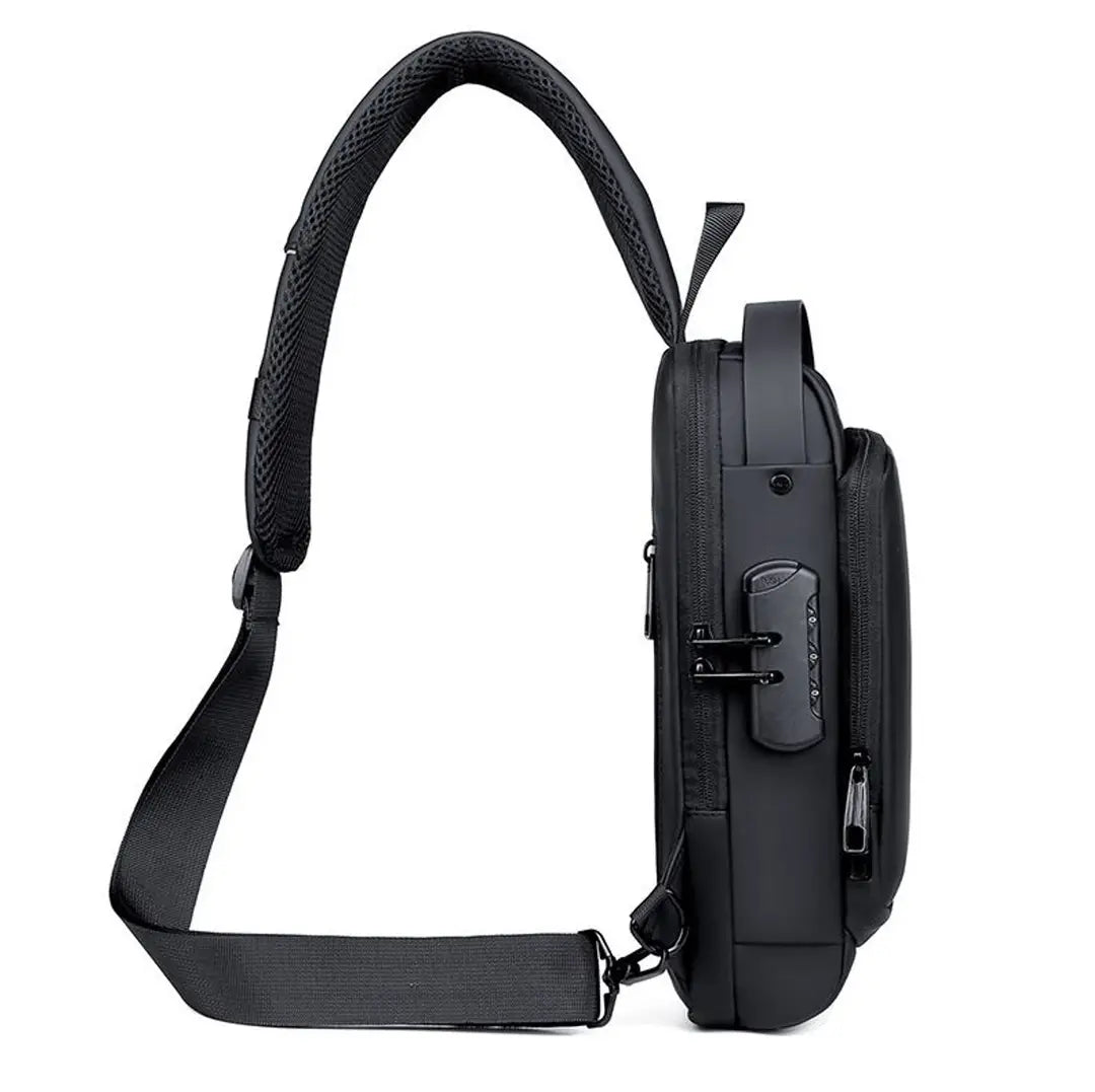 🎒 🎒New Carbon Fiber Streamline Anti-Theft Sling Bag👝