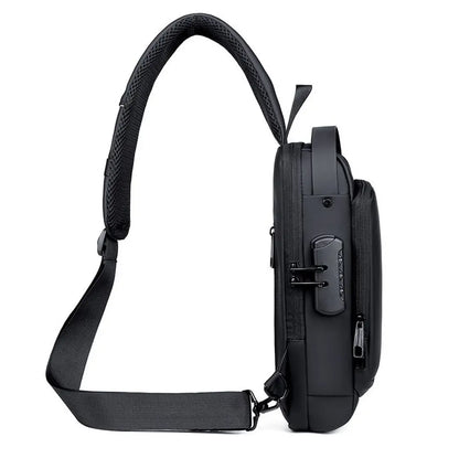 🎒 🎒New Carbon Fiber Streamline Anti-Theft Sling Bag👝