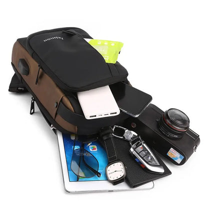 🎒 🎒New Carbon Fiber Streamline Anti-Theft Sling Bag👝