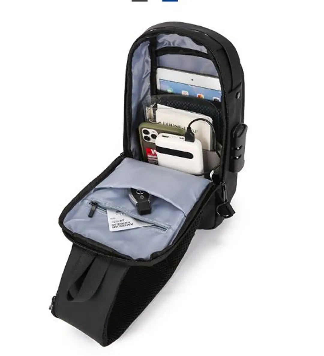 🎒 🎒New Carbon Fiber Streamline Anti-Theft Sling Bag👝